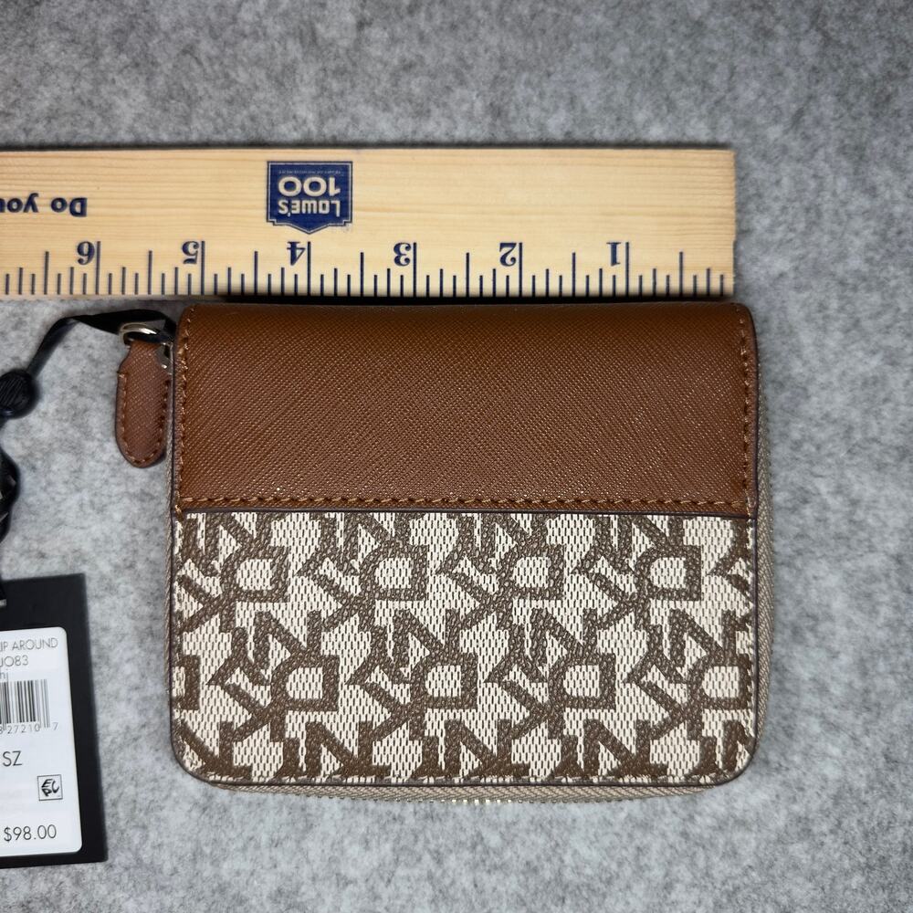 NEW DKNY Women's Velita Zip Around Billfold, Brown